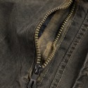 Mens 100% Cotton Fashion Denim Multi Pockets Thickened Warm Casual Jacket