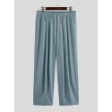 Men Retro Casual Wide Leg Cotton Linen Loose Yoga Pants