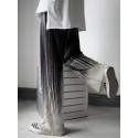Men Gradient Color Striped Tie-dye Ombre Print Loose Fit Pants