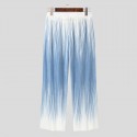 Men Gradient Color Striped Tie-dye Ombre Print Loose Fit Pants