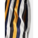 Men Colorful Stripe Shorts Quick Drying Mesh Lining Mid Length Beach Holiday Swim Trunks Shorts