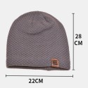 Unisex Wool Plus Velvet Thick Winter Keep Warm Outdoor Casual Brief Woolen Hat Beanie