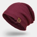 Unisex Wool Plus Velvet Thick Winter Keep Warm Outdoor Casual Brief Woolen Hat Beanie