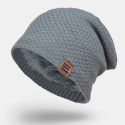 Unisex Wool Plus Velvet Thick Winter Keep Warm Outdoor Casual Brief Woolen Hat Beanie